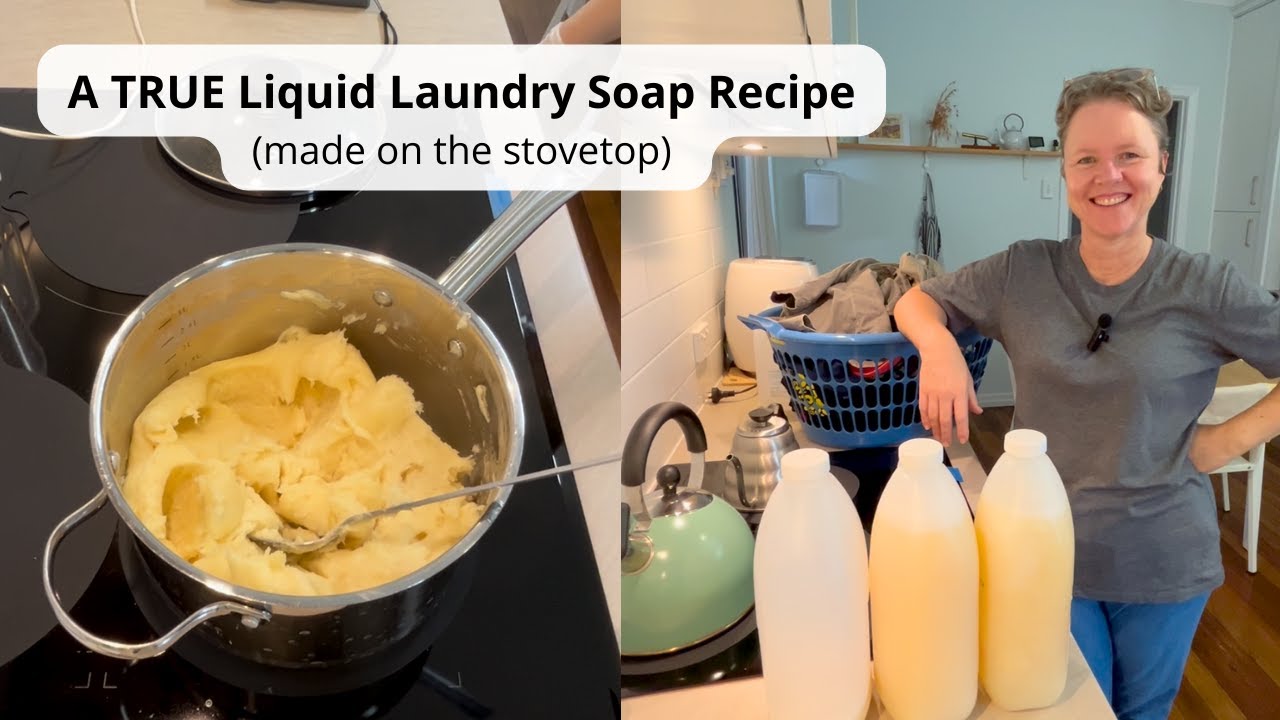 A TRUE Liquid Laundry Soap Recipe - Potassium Soap Paste Recipe - No Gels!