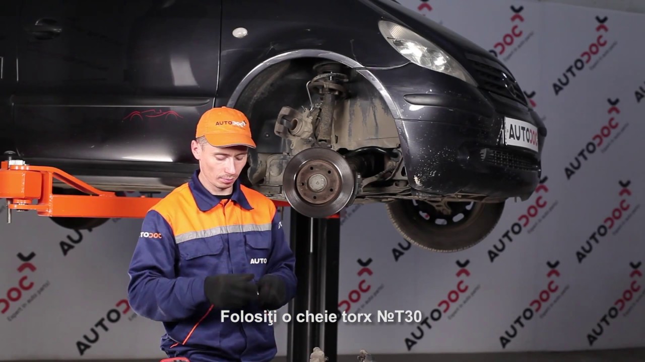 Cum se schimba discurile de frână, placutele de frana pe MERCEDES-BENZ A W168 | Tutorial HD