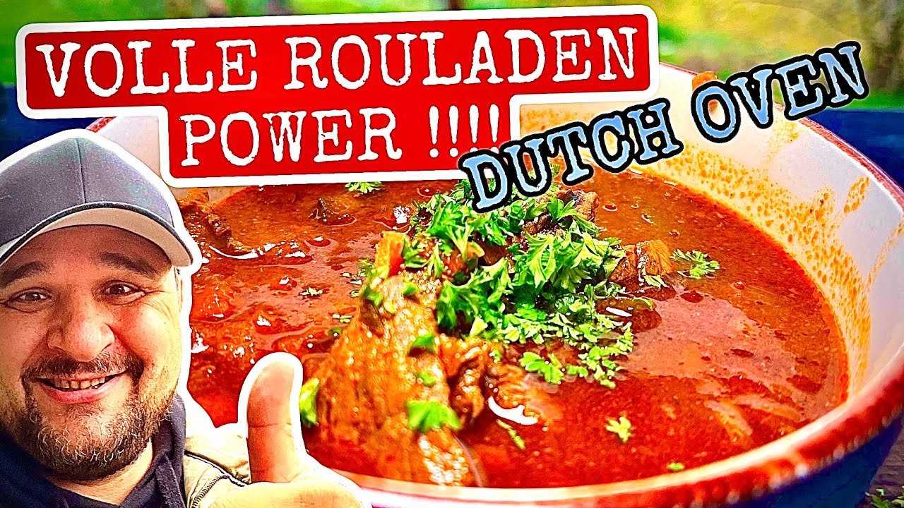 GRILL ROULADEN TOPF im DUTCH OVEN grillen PARTYREZEPT --- Klaus grillt