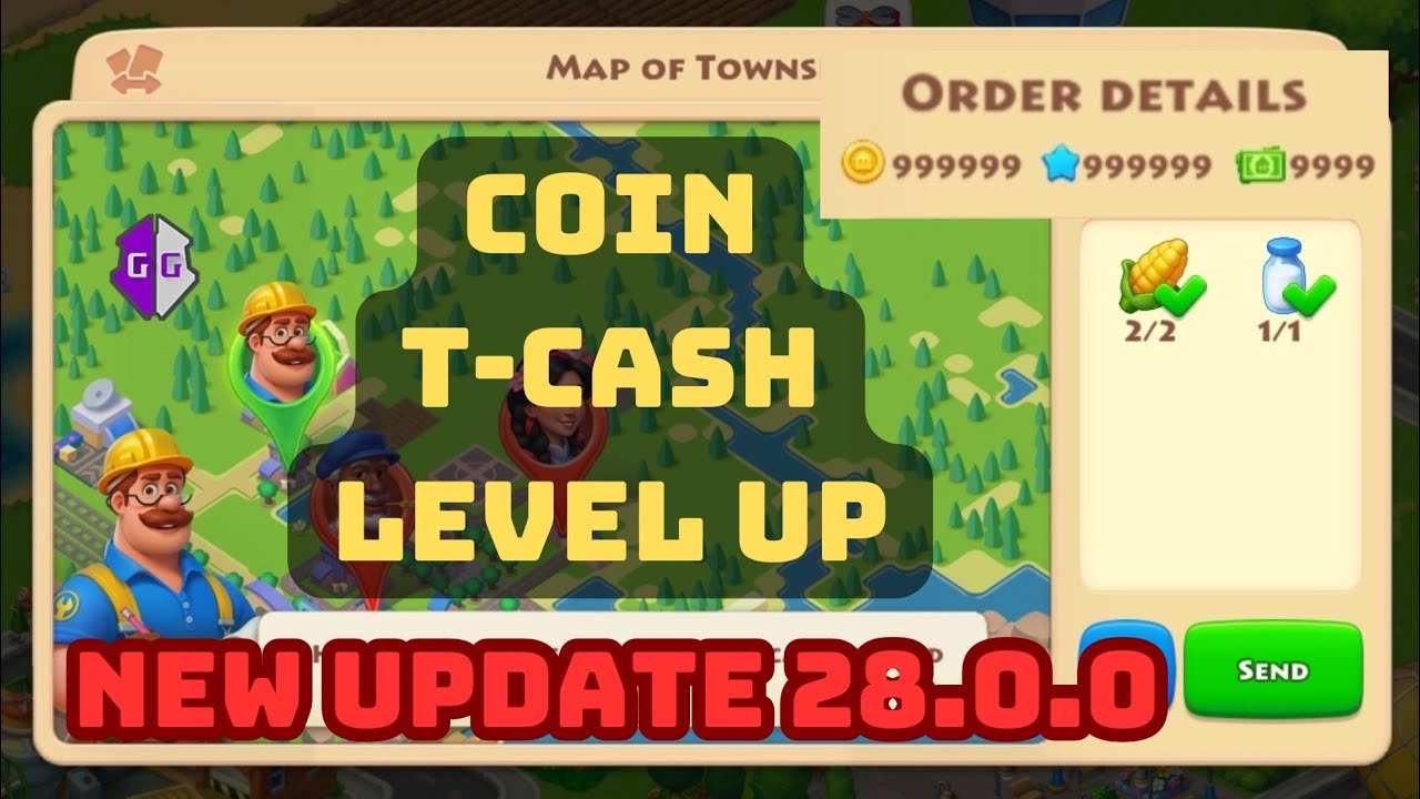 🔥 Township: Coins & T-Cash & Exp Hack | Update 28.0.0 🔥