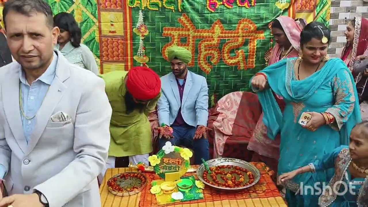 राजस्थान में भांजे की शादी विक्रम सिंह मेहंदी और हल्दी की रसम
