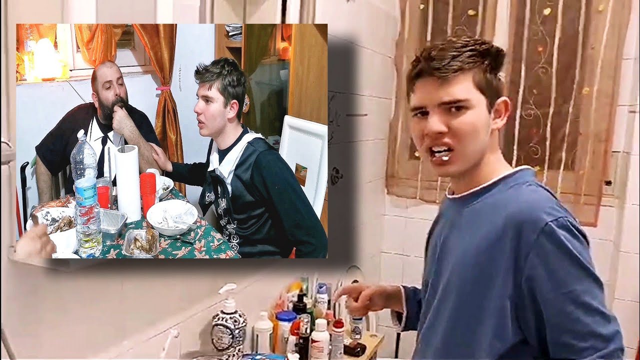 Dorme da Giuseppe e VA IN LOOP per aver dimenticato il suo dentifricio e spazzolino. AUTISMO