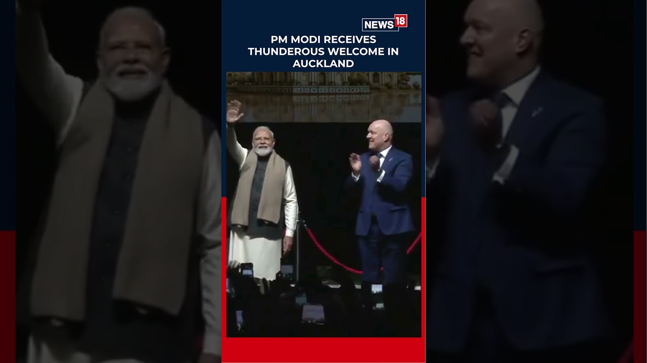 'Modi, Modi' Chants Echo Across Auckland as PM Addresses Indian Community | N18S