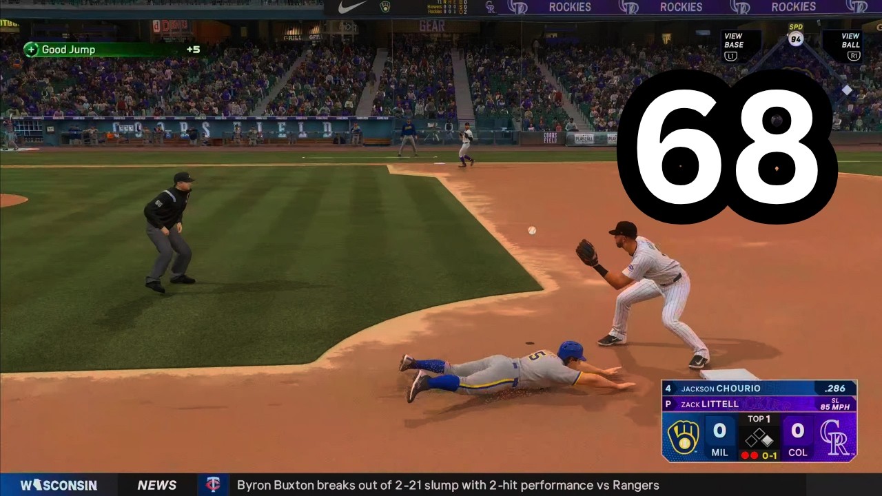 MLB 25 RTTS: How Many Bags Will The Dude Steal?