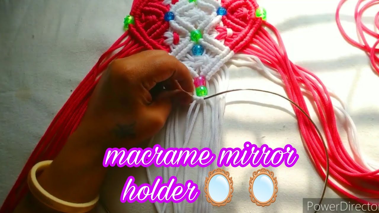 ❤️🪞Macrame mirror holder 🪞diy mirror holder 