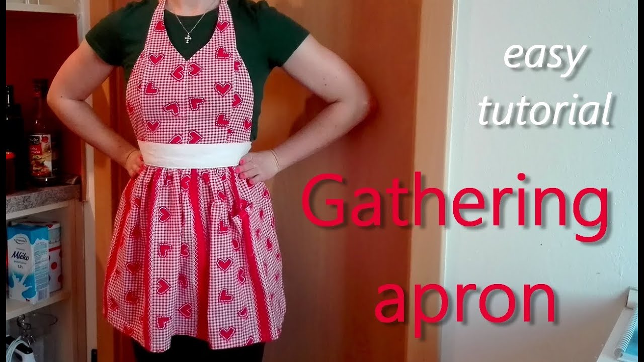 How to make a gathering apron ǀ sewing tutorial