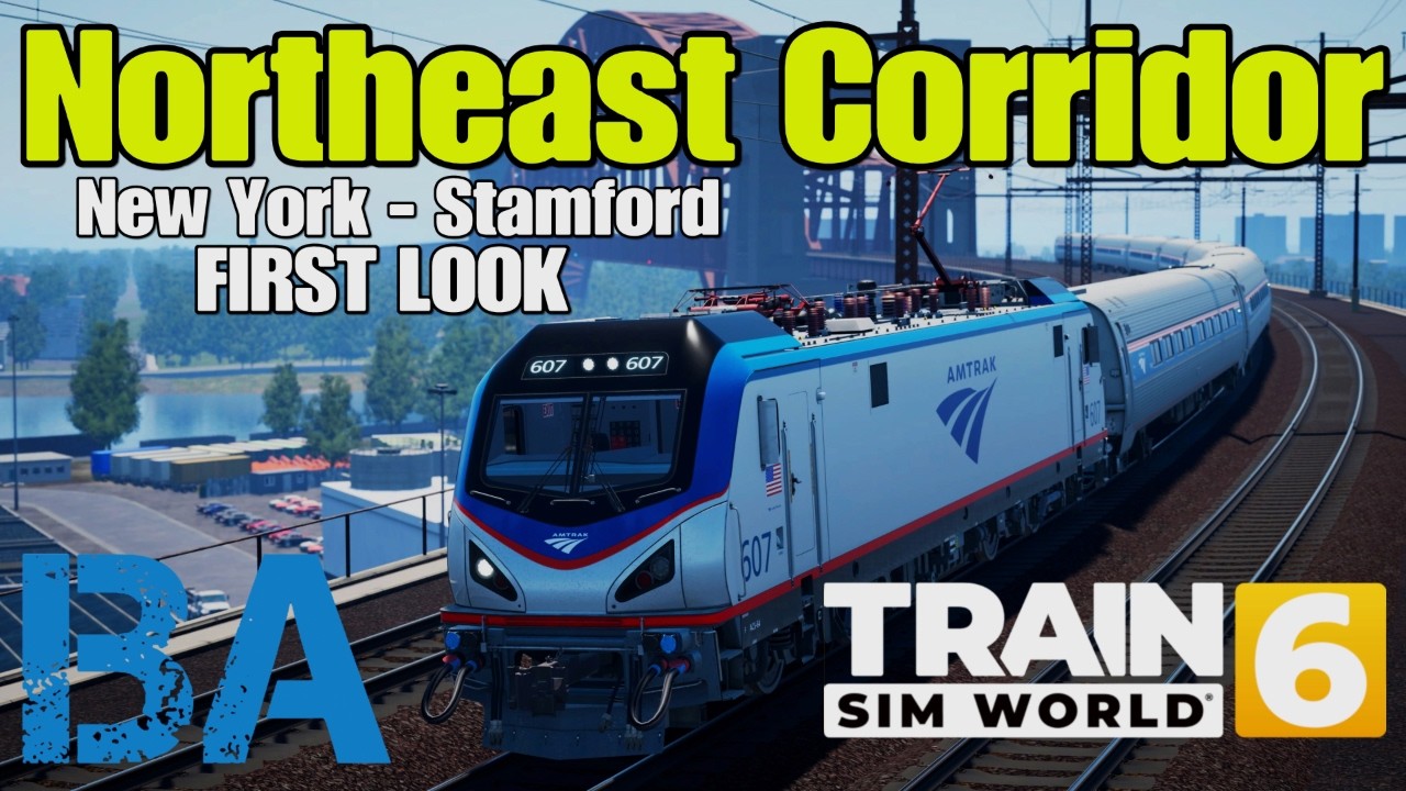 Северо-восточный коридор: Нью-Йорк &mdash; Стэмфорд &mdash; первый взгляд &mdash; AMTRAK ACS64 &mdash; Train Sim World 6