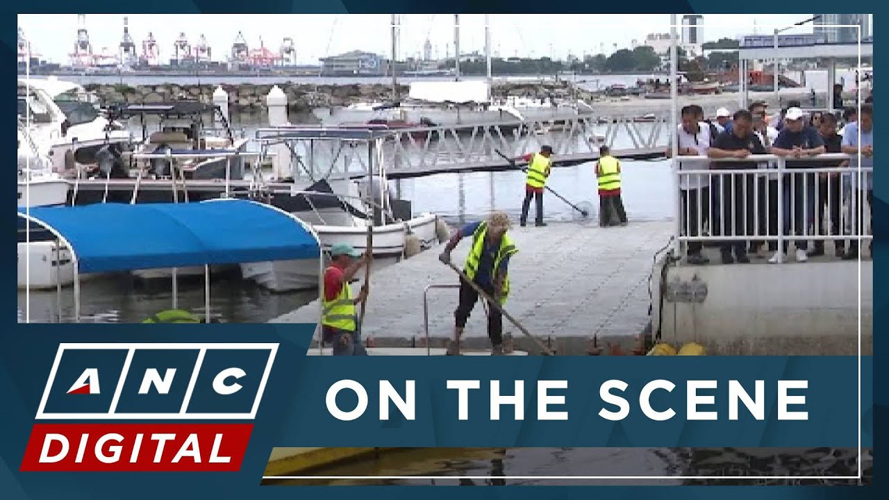 LOOK: Manila authorities open Roxas floodgate, clear drainages to address frequent flooding | ANC