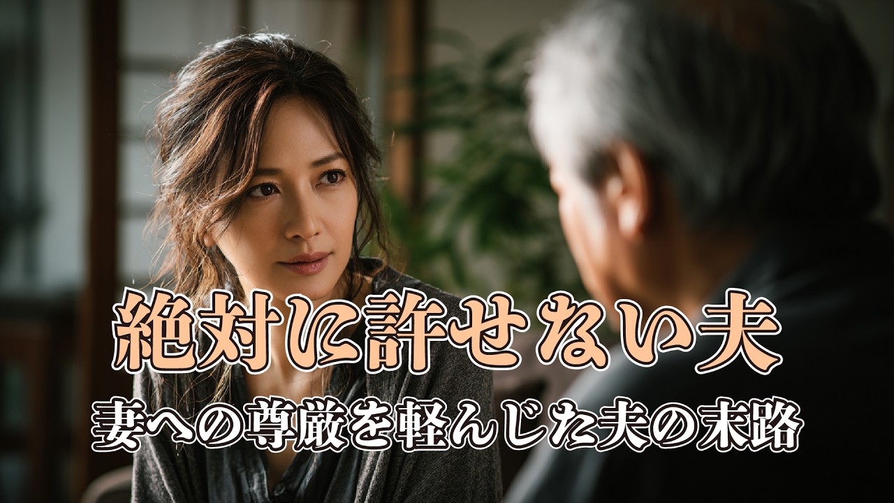 【シニア朗読】魂を揺さぶる人間ドラマ｜家政婦と呼ばれた妻の最後の切り札