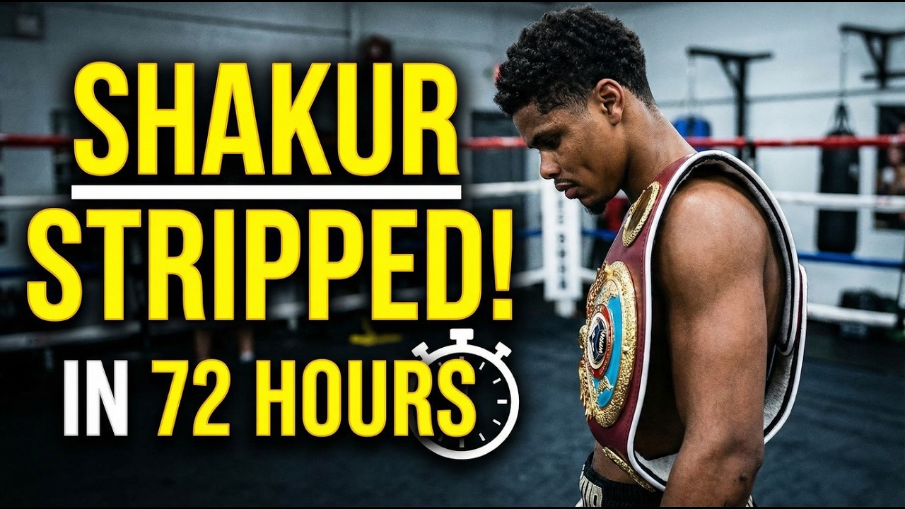 Shakur Stevenson Stripped - Analysts Expose The Real Reason Behind WBC Decision!!