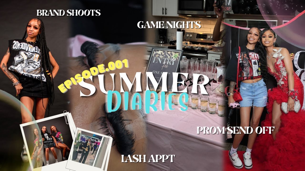 SUMMER DIARIES ep.001 | hair appt, lash appt, prom send off, bday game night, dinner, + moree!