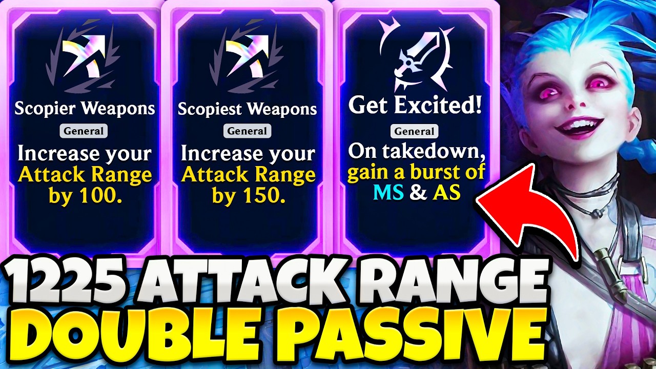 1,225 ATTACK RANGE JINX: Double Passive + Global Auto Attacks | ARAM Mayhem