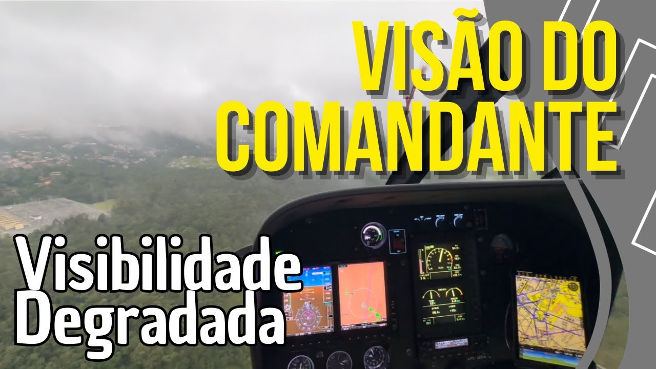 Voo com baixa visibilidade no helicóptero EC130 T2, na visão do piloto