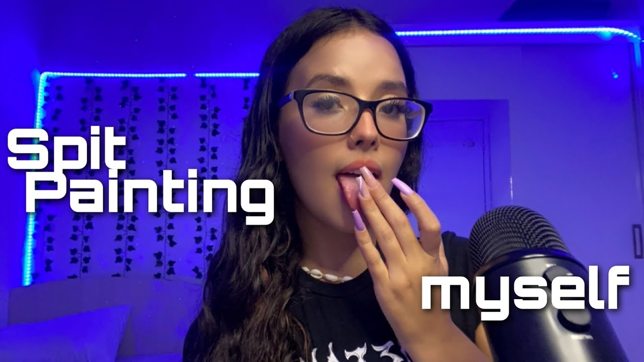 ASMR - 1H INTENSE SPIT PAINTING YOUR FACE  +  spit painting myself 👄💦