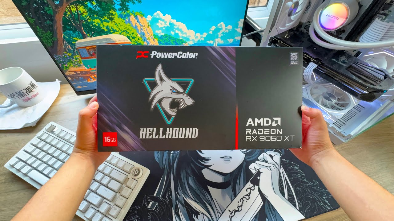 Unboxing e Teste em jogos AMD RX 9060XT 16GB - Melhor custo benefício
