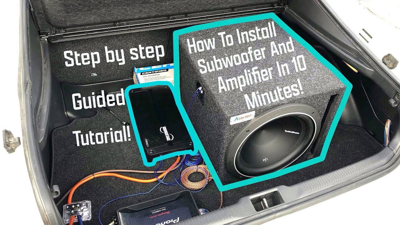 How To Install Sub And Amp In 10 Minutes