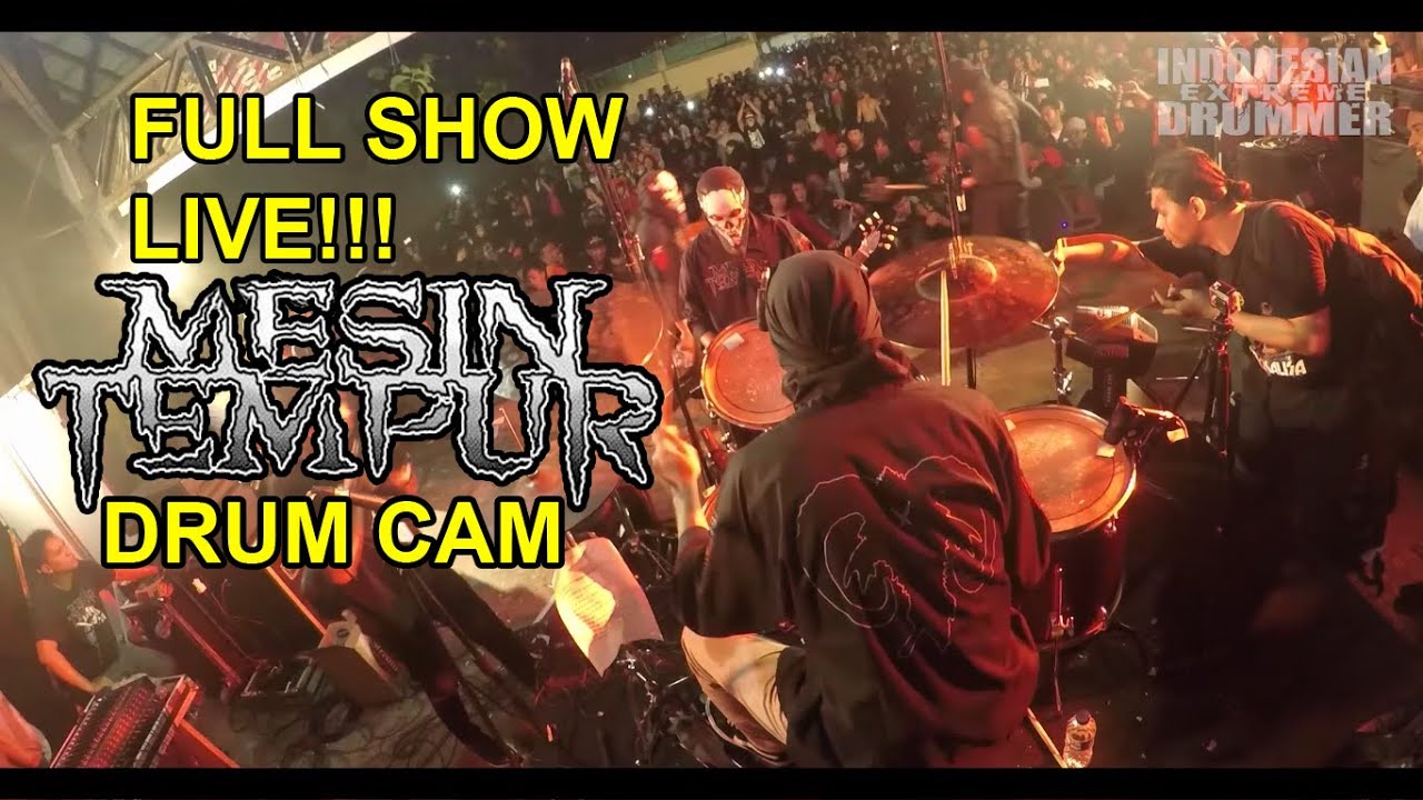 MESIN TEMPUR - Full Show [Drumcam] Live at Jakarta Grindcore Festival 2018
