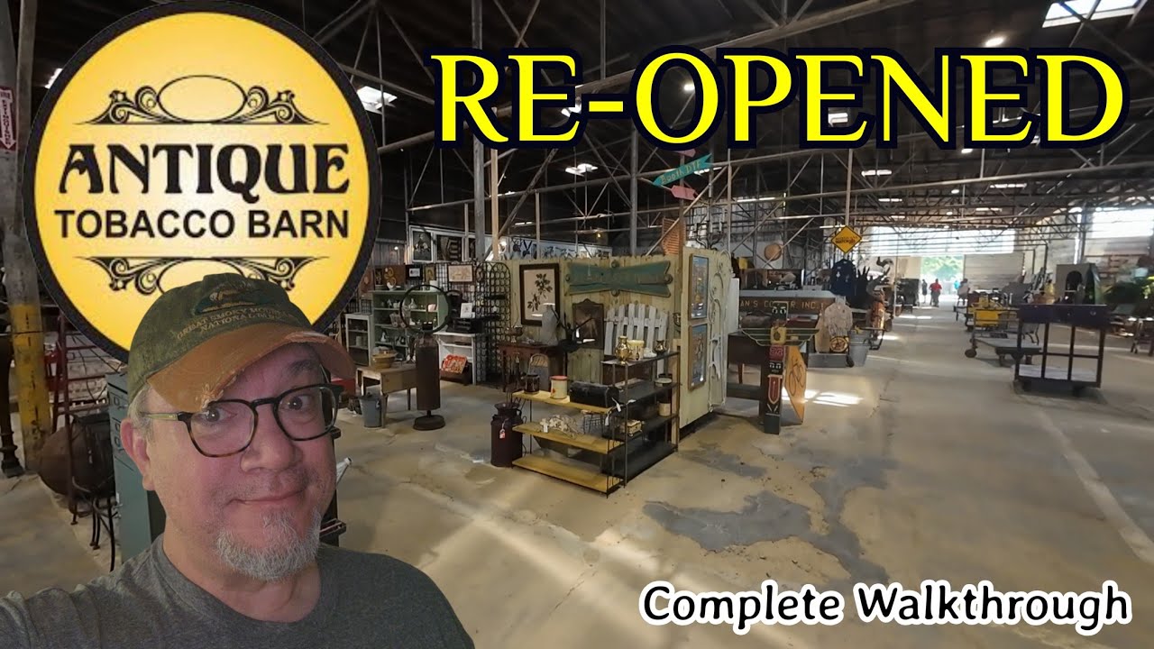 Antique Tobacco Barn has Re-Opened! 9 months after Hurricane Helene.  