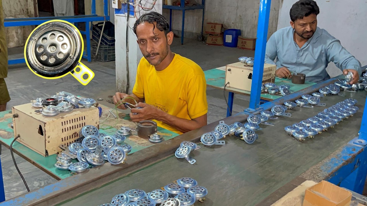 Mass Production Process of Motor Bike Horn In Factory | Making of Motorcycle Horn