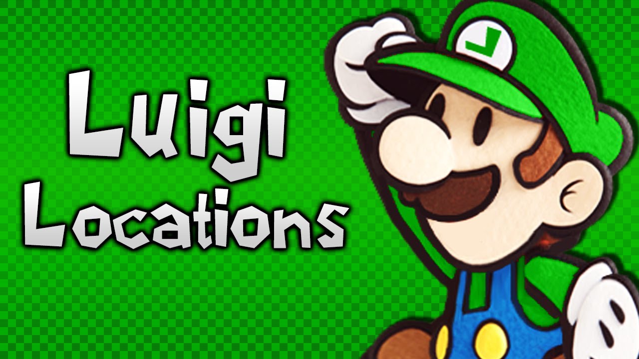 Paper Mario: Sticker Star - All Luigi Locations
