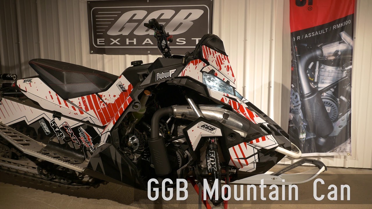 Polaris Snowmobile Can Comparison Stock vs GGB Mountain Can