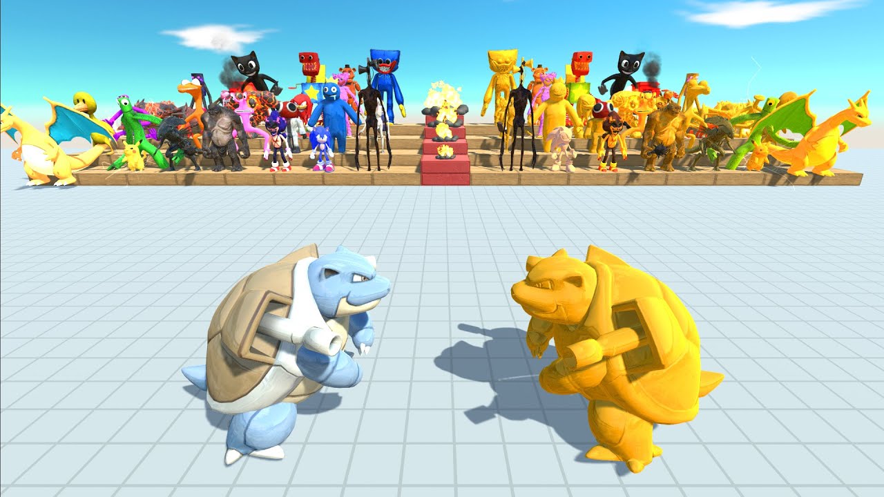 Creepy Monster VS Gold Itself - Animal Revolt Battle Simulator