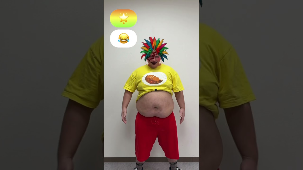 [TikTok] Веселая реакция толстяка весом 120 кг