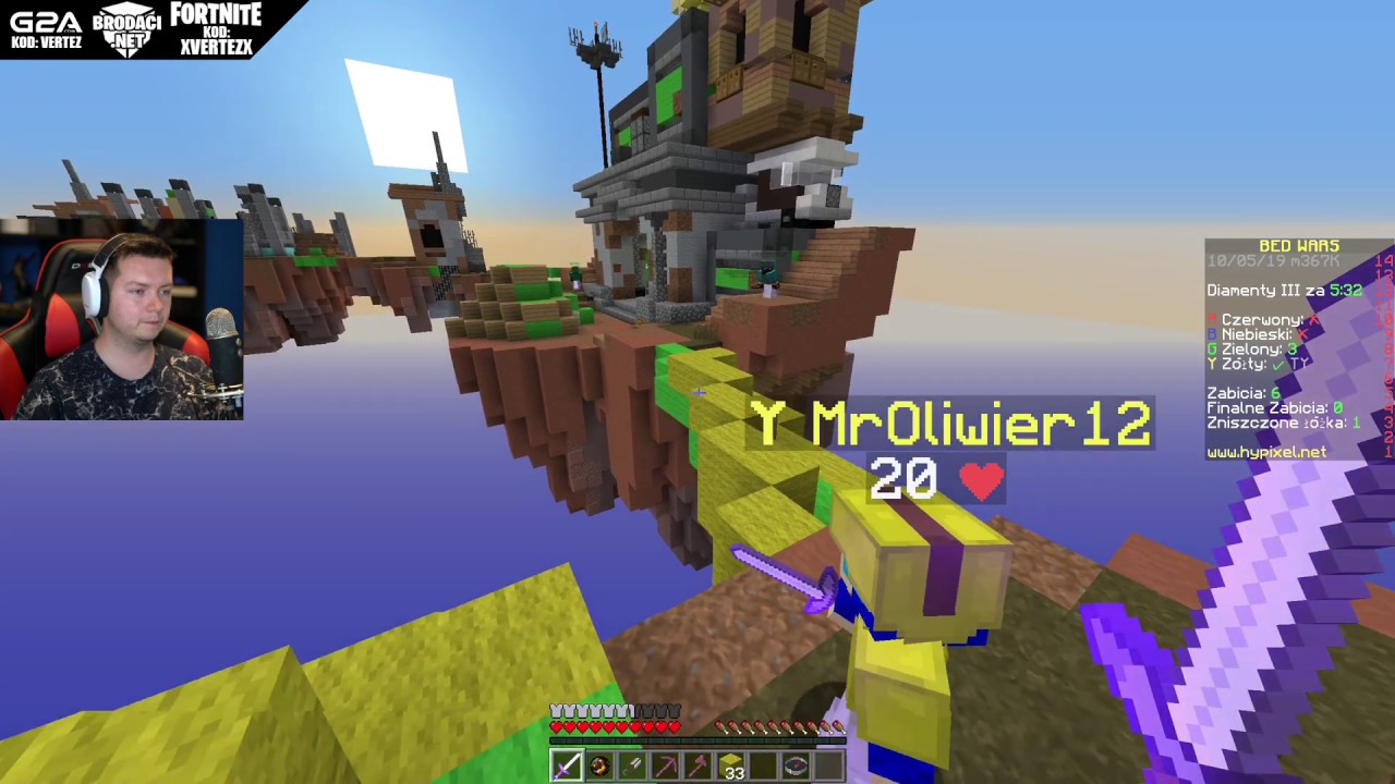 Minecraft Bed Wars #15 - MEGA SOJUSZ WYSP?! | Vertez