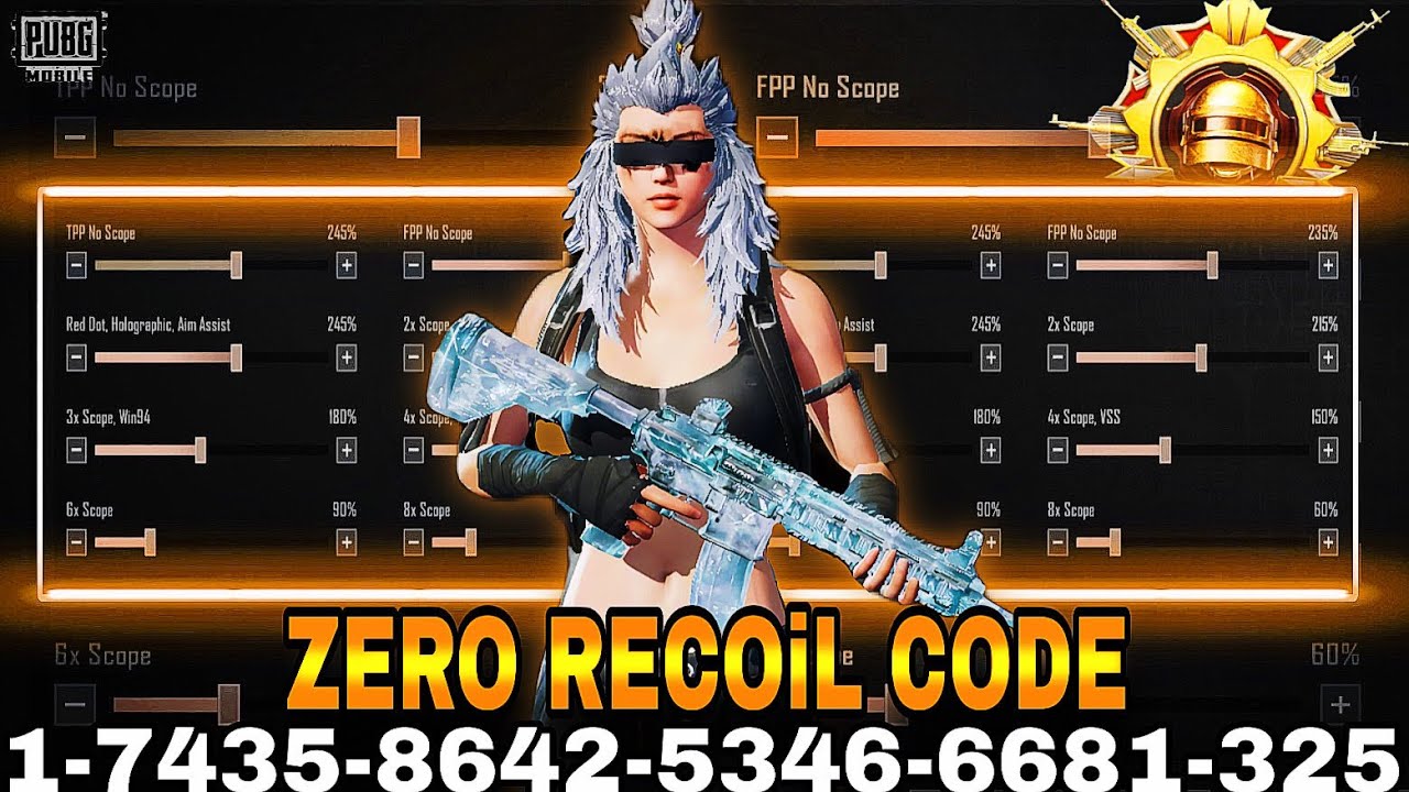 PUBG NEW 4.1🔥UPDATE ZERO RECOIL SENSITIVITY CODE ✅| PUBG SENSITIVITY SETTINGS 2025 | HEXPUBG