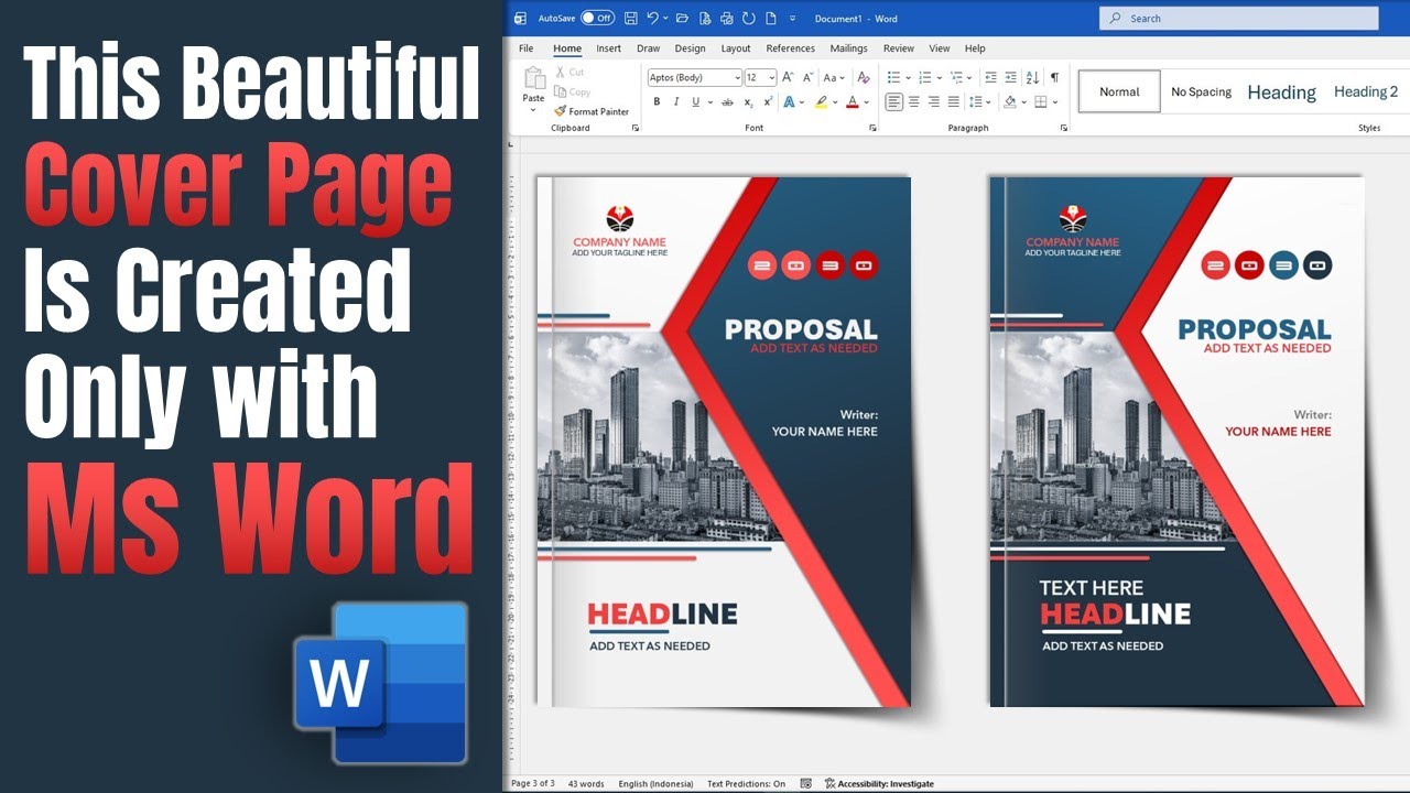 Создайте красивую титульную страницу с помощью MS Word