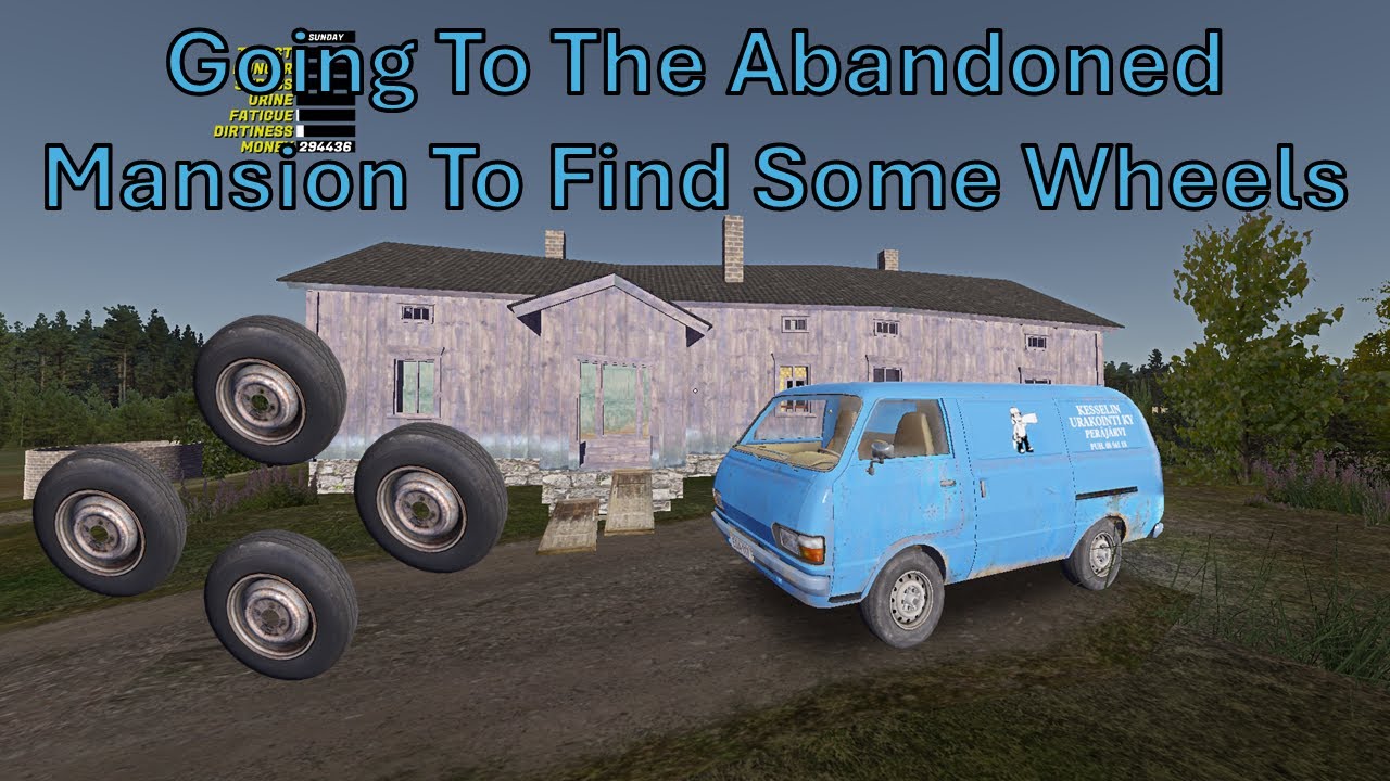 My Summer Car Going To The Abandoned Mansion To Find Some Wheels