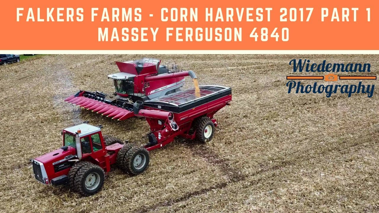 Falkers Farms Corn Harvest 2017 Part 1
