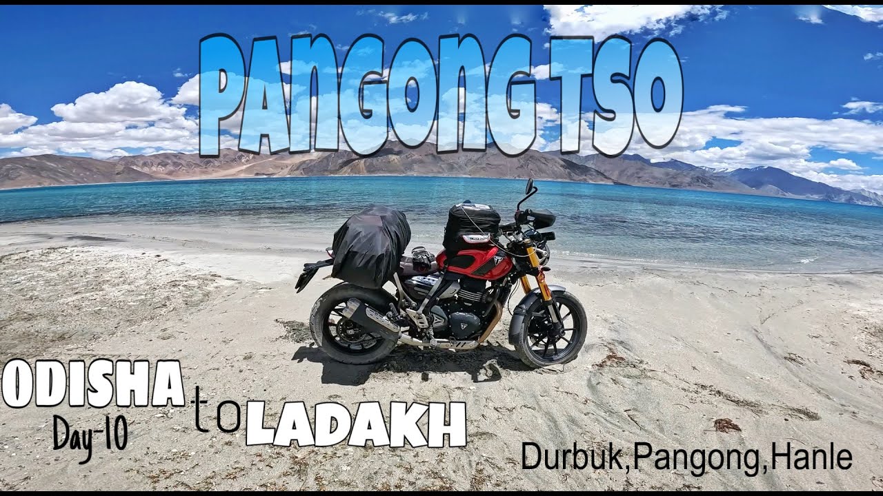 Pangong Tso, Day-10 Durbuk to Hanle (190km) Odisha to Ladakh solo in my Triumph Scrambler 400x