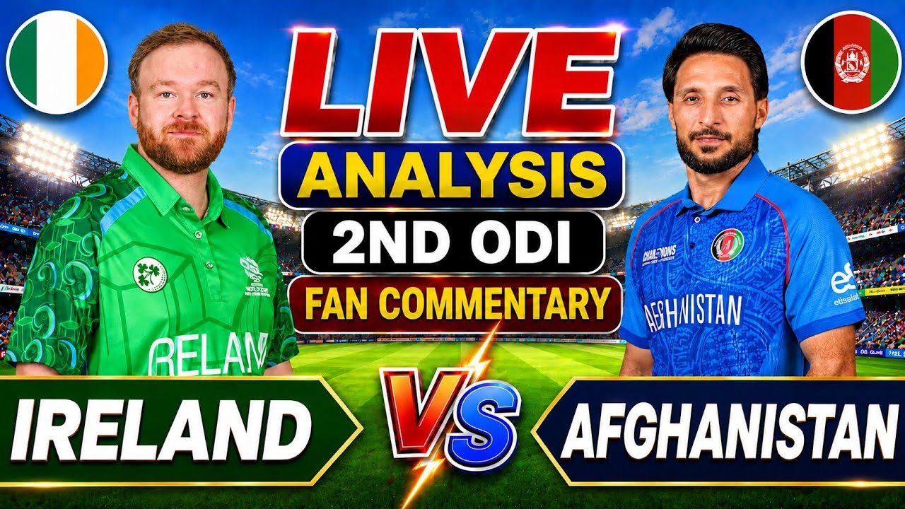 🔴 Live: Afghanistan vs Ireland 2nd ODI Analysis | ODI Match | Live Cricket Score & Fan commentary