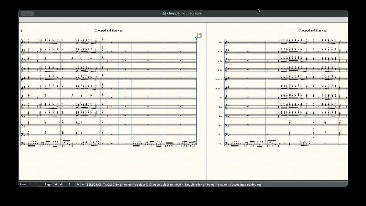 Chopped and Skrewed marching band arrangement by t-pain and ludacris 