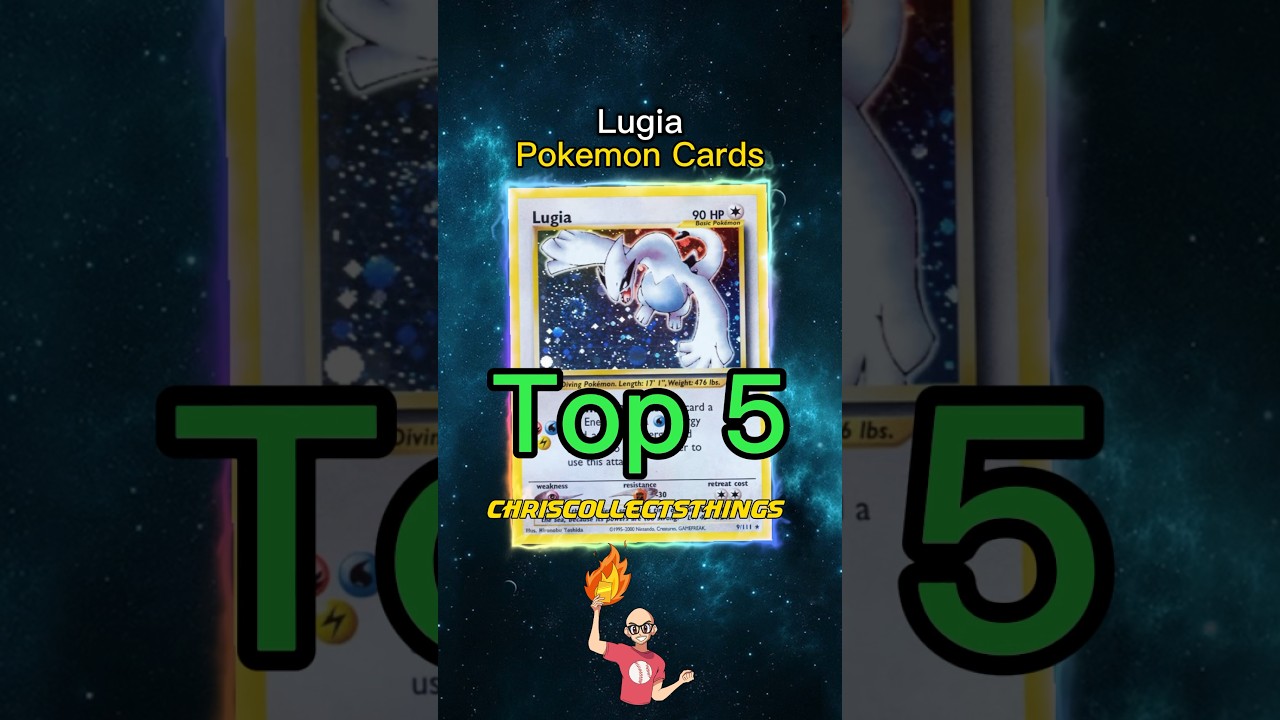Топ-5 ДОРОГИХ карт покемонов Lugia 💦 #шорты #топ5 #lugia