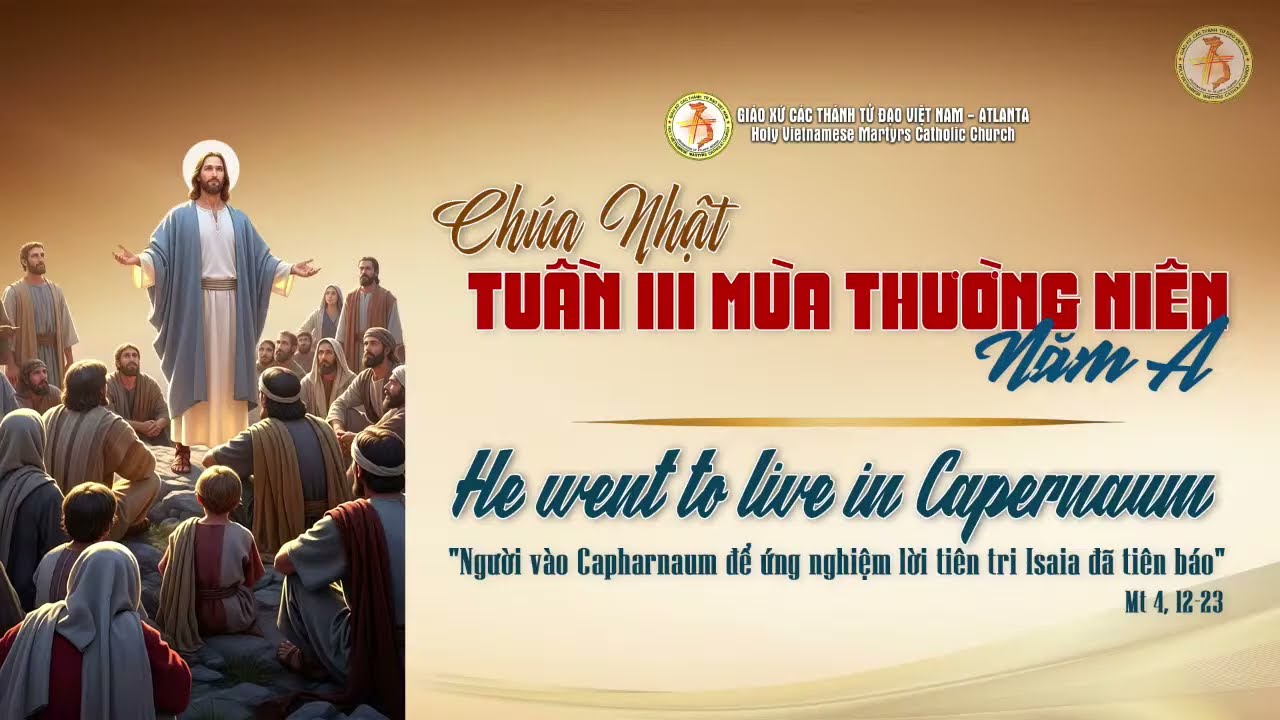 012526  - Chúa Nhật Tuần III Mùa thường niên Năm A
