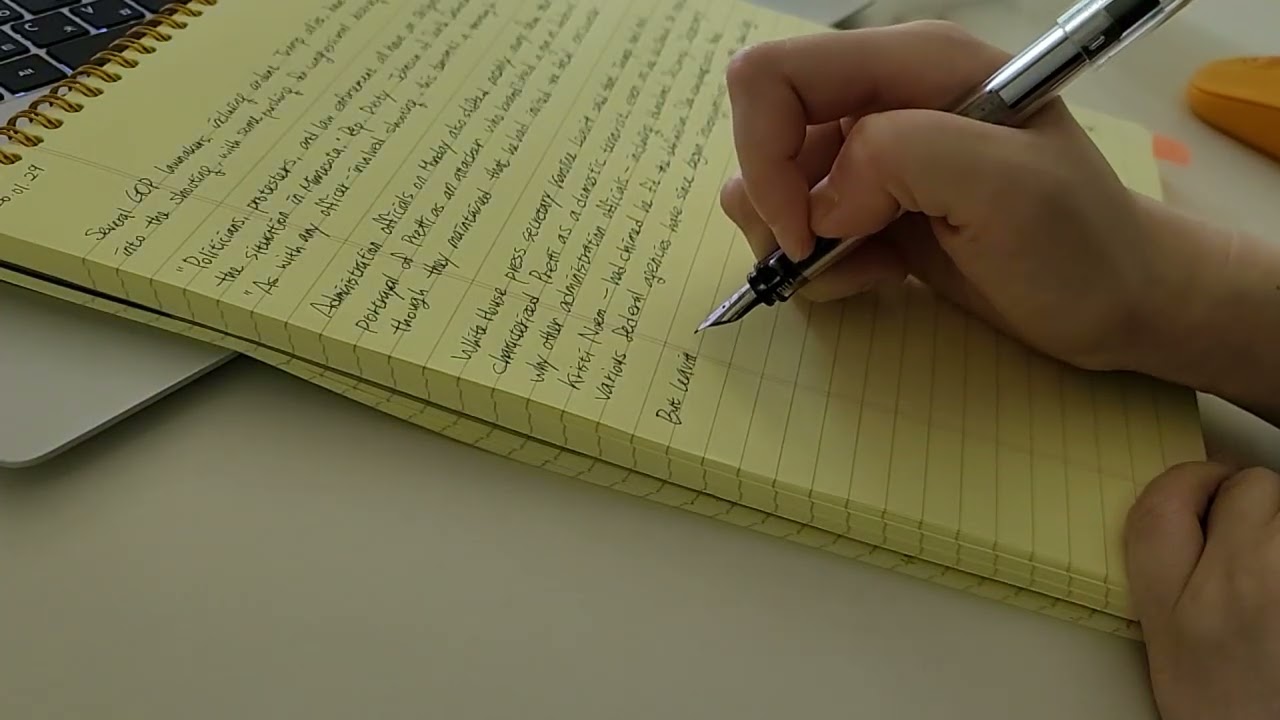 260129 CNN 만년필 영어필사 431일차 Silent Writing | White Noise ASMR