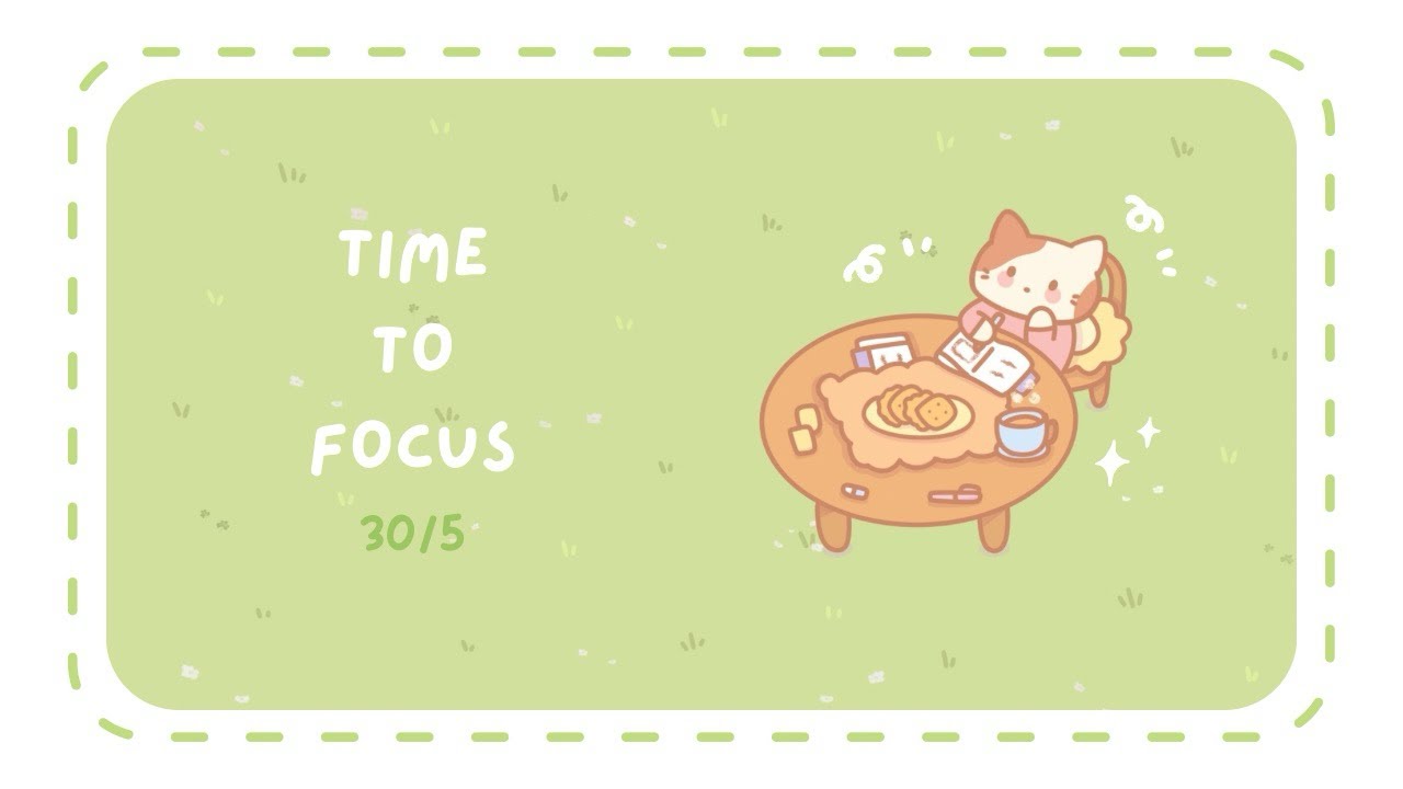 🌱 2-Hour Focus Pomodoro | 30/5 Study and Work Timer | Study With Me & Soft Music for Focus