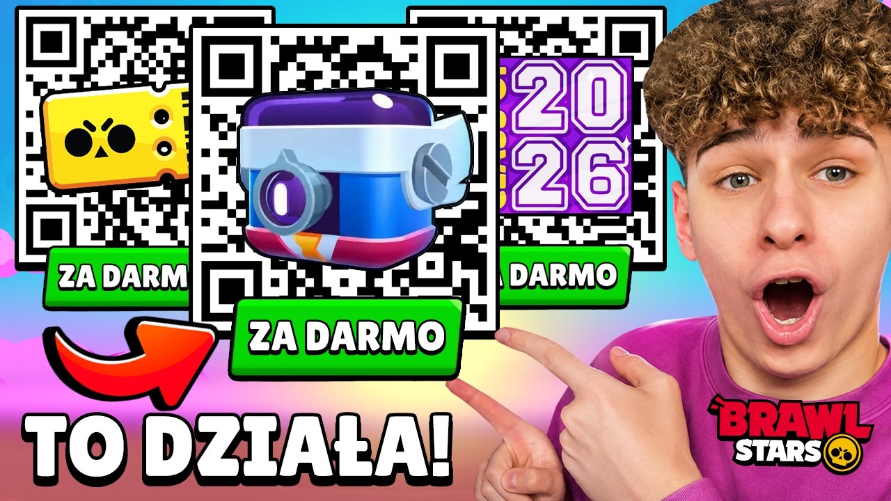 NOWE DZIAŁAJĄCE KODY QR w BRAWL STARS! 🤩 (COSMO BOX, KARNET, CHAOS DROP...)