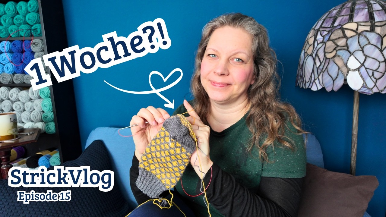 Stricken, stopfen, spazieren - und ein Paar Socken! &bull; Stash-Abbau 2026 Episode 15 &bull; StrickVlog
