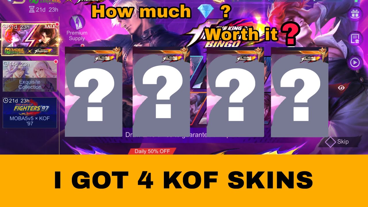 HOW MUCH DID I SPENT FOR 4 KOF SKINS ? WORTH IT OR NOT 🤔 