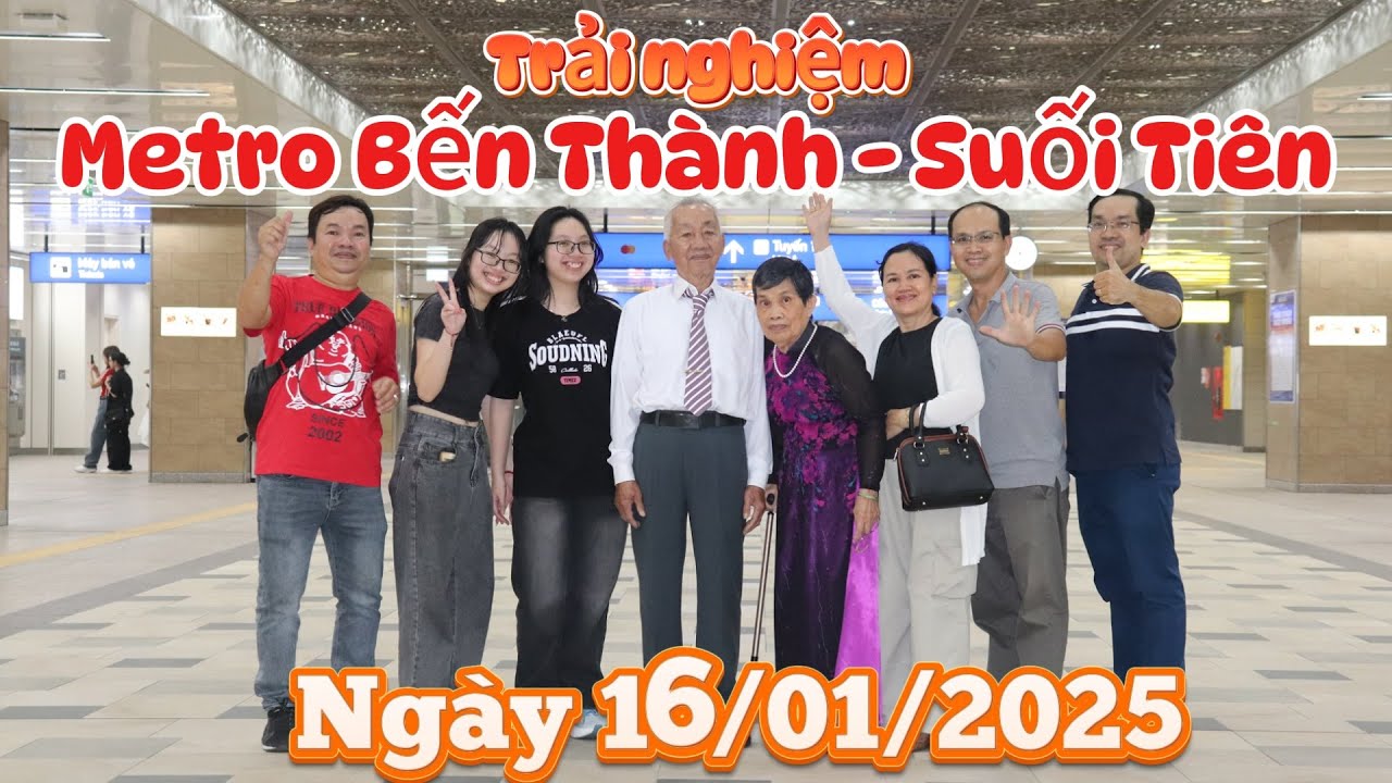 [2025-01] Lần đầu trải nghiệm Metro số 1: Bến Thành - Suối Tiên ngày 16/01/2025.