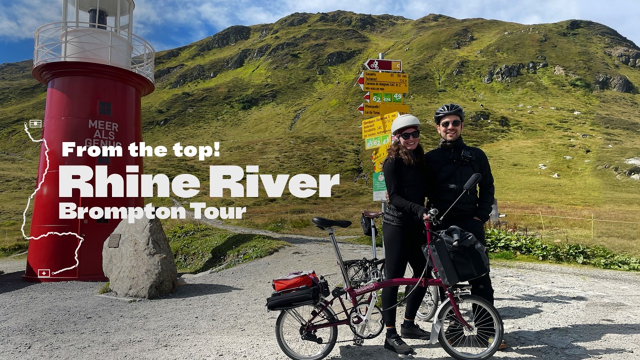 Rhine River Brompton Bike Tour: SWITZERLAND - From the top! (Stage 1)