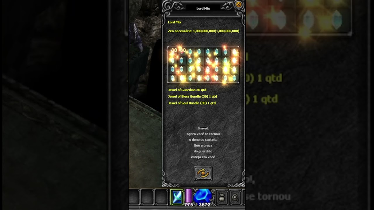 COMBINA&Ccedil;&Atilde;O DO LORD MIX PARA OS DETENTORES DO CASTELO - DEVILZMU EX #devilzmu #mmorpg #muonline