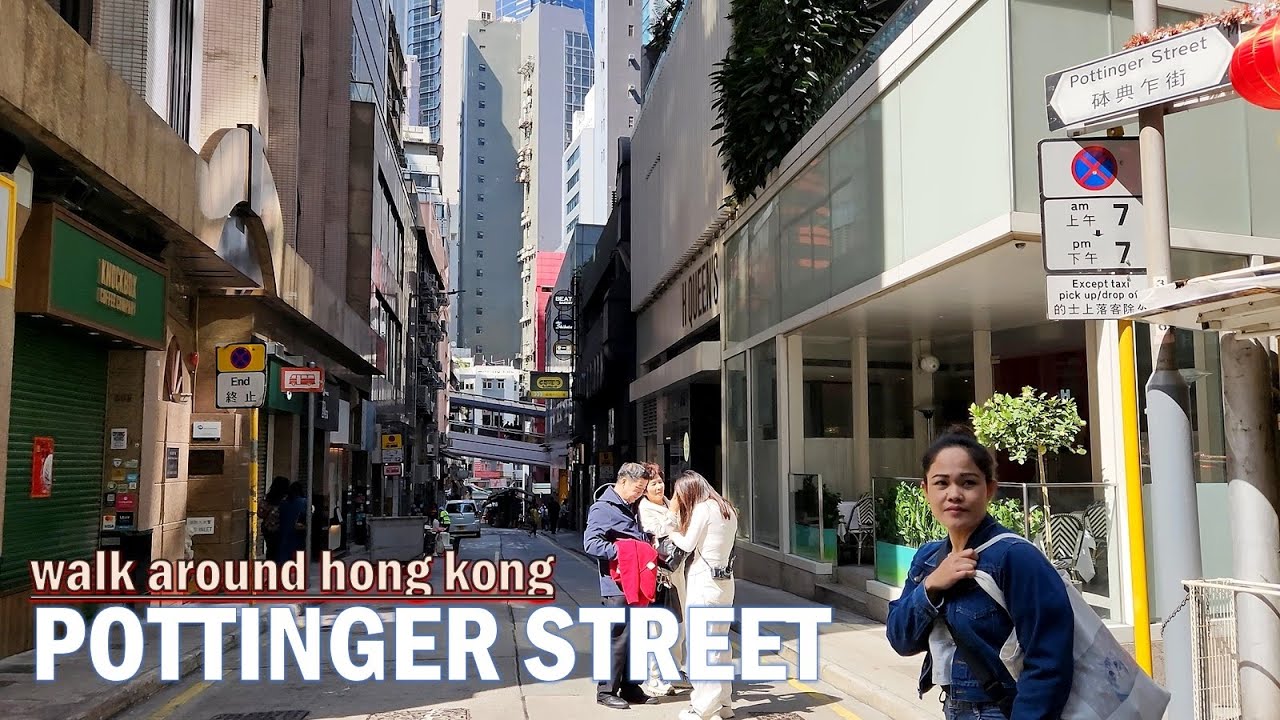 walk around POTTINGER STREET [CENTRAL] HONG KONG❗ HONGKONG 4K