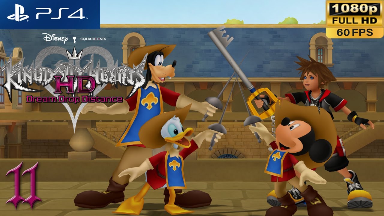 PS4 Kingdom Hearts Dream Drop Distance Прохождение HD 11 Country of the Musketeers (Сора)