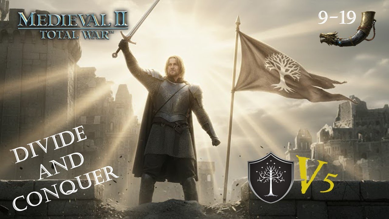 LORD of the RINGS en MEDIEVAL TOTAL WAR 2 - DIVIDE AND CONQUER surviving to MORDOR