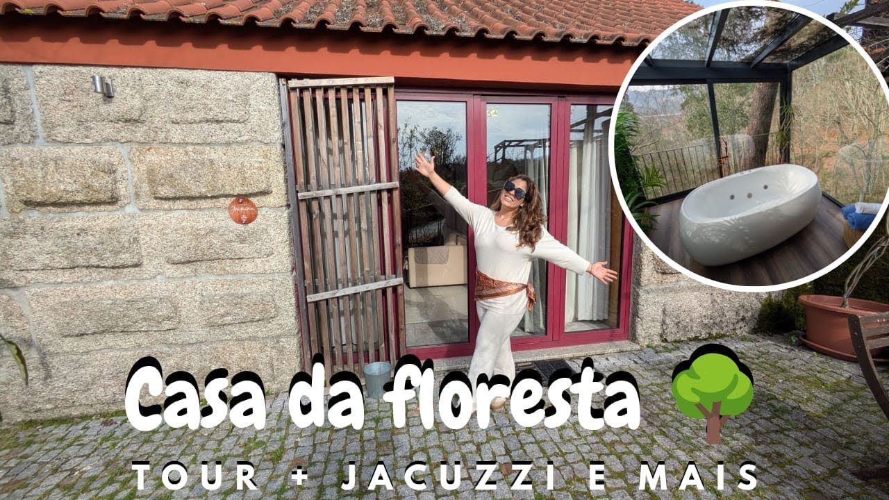 24 horas casa na floresta em Portugal 🏡