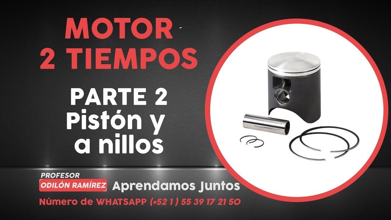 Motor 2 Tiempos: pistón y anillos ( sistema de lubricación PREMIX O AUTOLUB) / PARTE 2